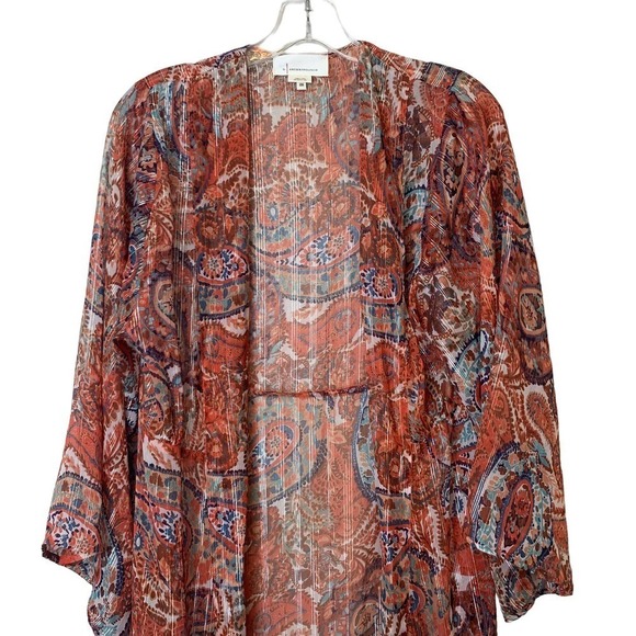 ANTHROPOLOGIE‎ Paisley Tiered Kimono SZ O/S - Picture 3 of 8